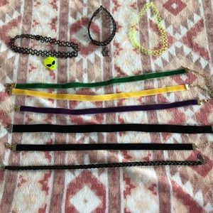 Choker Bundle💜🧡💚🖤